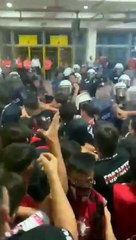 Kayserispor-Gaziantep FK maçında taraftarlar arasında gerginlik