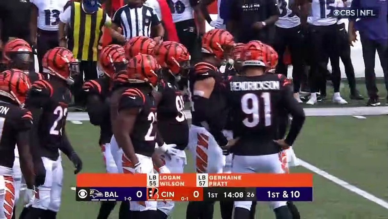 Baltimore Ravens vs Cincinnati Bengals Full Highlights 1st QTR _ Sep 17 - Week 2 _ NFL Season 2023
