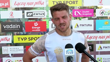 Olimpia Grudziądz przegrała 0:2 z Zagłębiem II Lubin