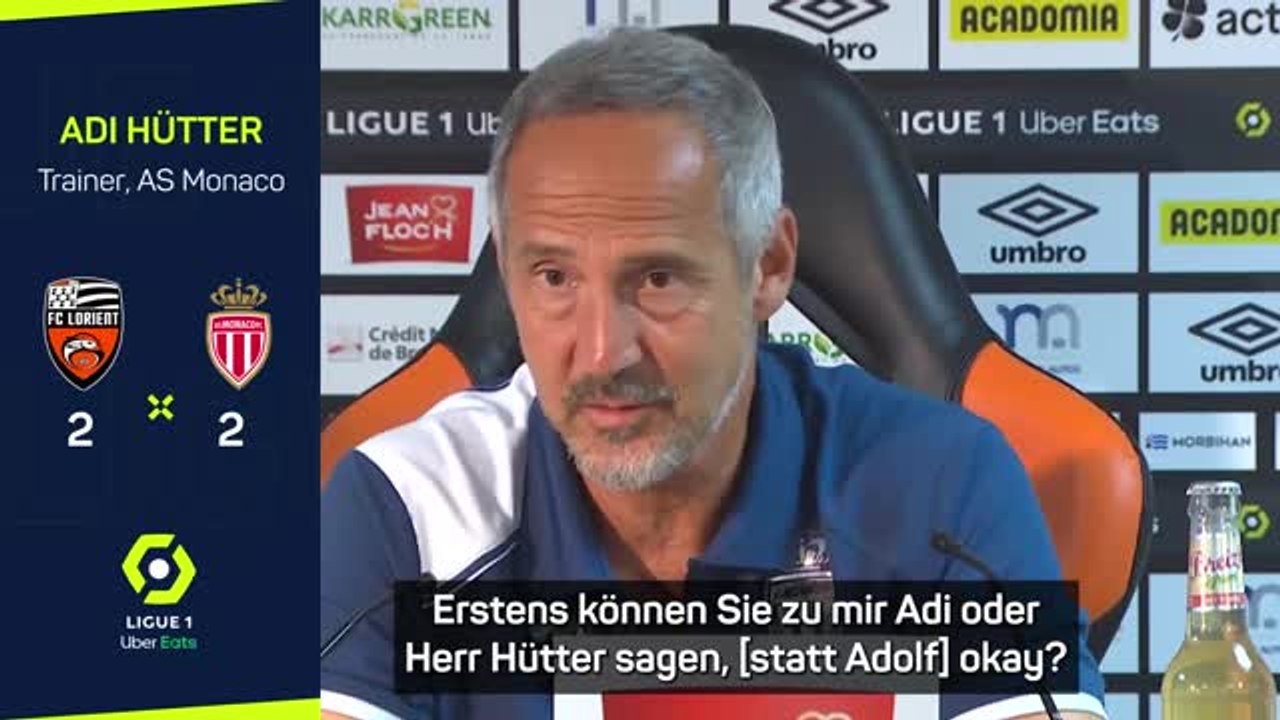 Hütter: 'Sie können Adi oder Mr. Hütter sagen'