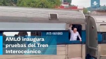 Arrancan pruebas de recorrido del Tren Interoceánico del Istmo de Tehuantepec