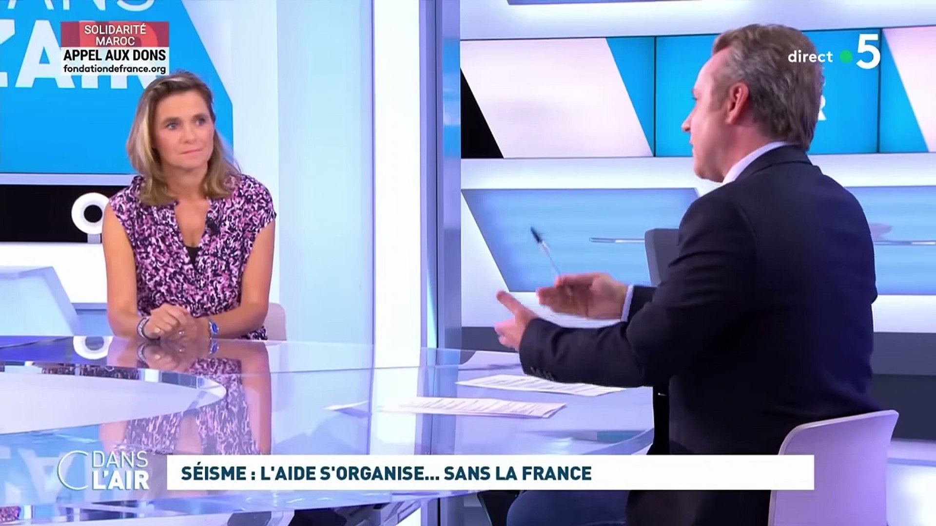 Séisme  laide sorganise... sans la France #cdanslair 11.09.2023