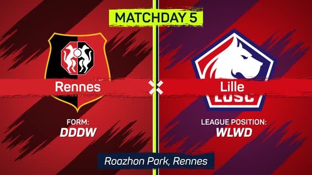 Rennes strike twice late on to draw with Lille