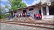 Cientos de Veracruzanos se congregaron en la estación de Chinameca en espera del Tren Interoceánico