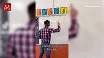 Profesor de Tamaulipas enseña las tablas de multiplicar con ayuda de corridos