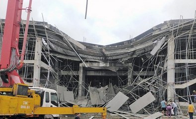 Quảng Bình: Sập giàn giáo khi đang đổ bê tông làm 2 người bị thương