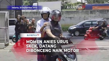 Momen Anies Naik Motor Urus SKCK Untuk Pendaftaran Pilpres 2024