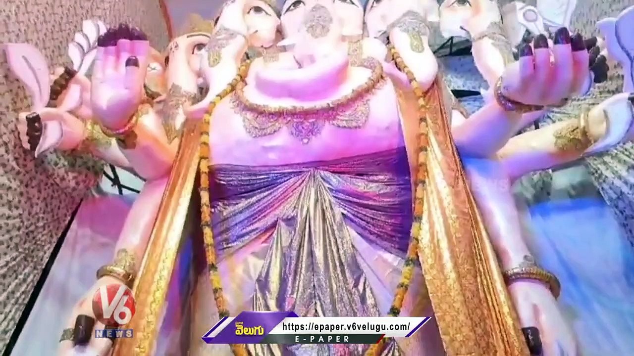 Chatrapathi Yuvasena Installed 47 Feet Ganesh Idol | Peddapalli | V6 News