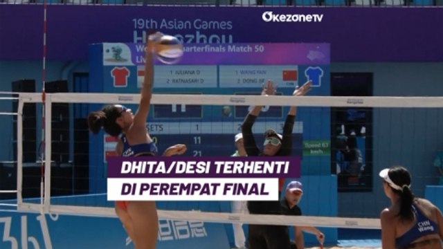 Highlight Voli Pantai Putri Asian Games 2023: Dhita Juliana/Desi Ratnasari Terhenti di Perempat Final
