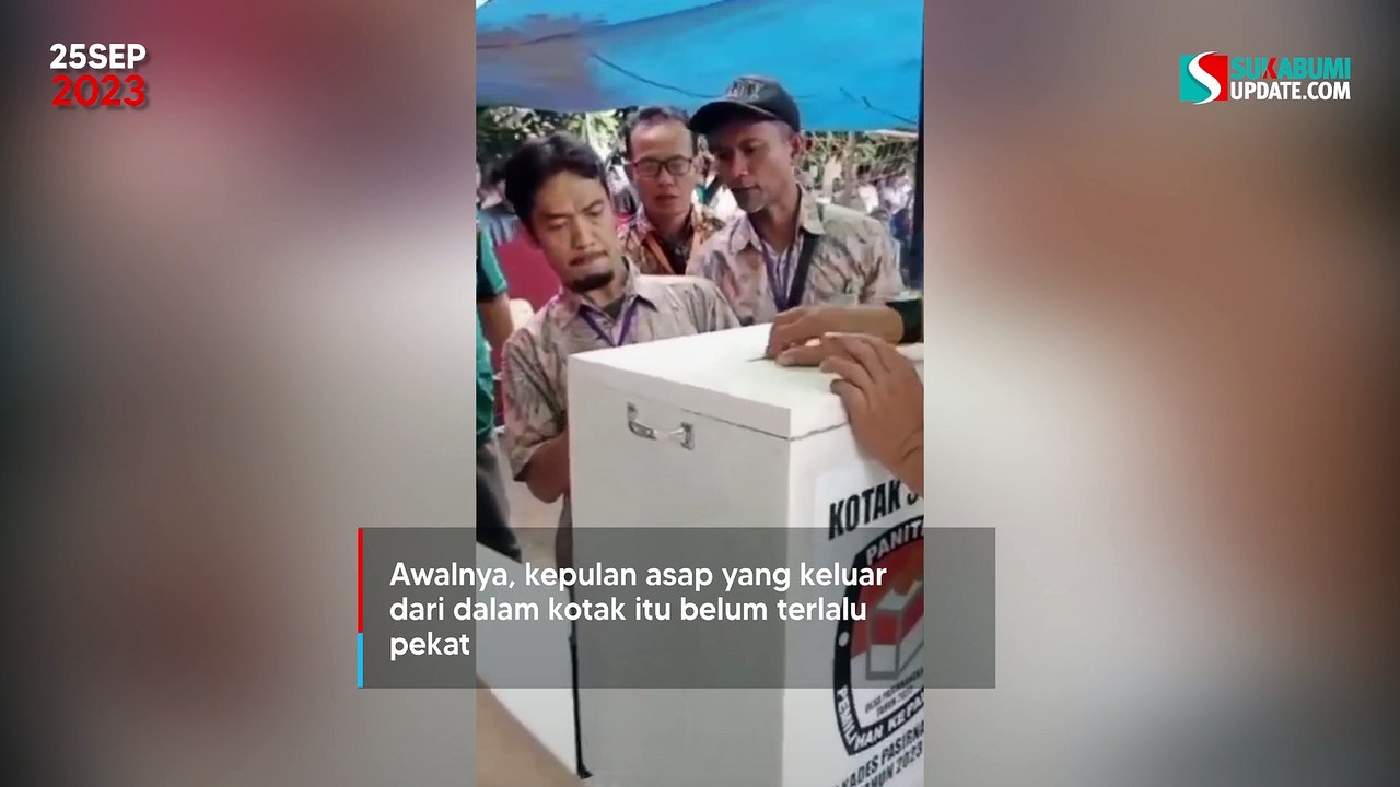 Viral Asap Misterius Muncul di Dalam Kotak Suara Pilkades, Warganet: Sabotase?
