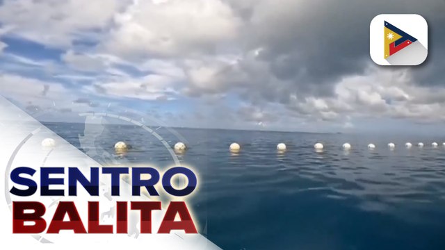 PCG at BFAR, mariing kinondena ang paglalagay ng floating barriers ng China Coast Guard sa Bajo de Masinloc