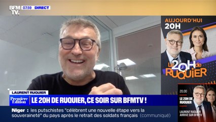 "Emmanuel Macron a failli me voler la vedette" : Laurent Ruquier confiant avant son premier 20h sur BFMTV