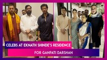 Salman Khan, Shah Rukh Khan And More Celebs Visit Maharashtra CM Eknath Shinde’s Residence For Ganpati Darshan