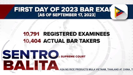 Unang araw ng 2023 Bar examinations, naging matagumpay