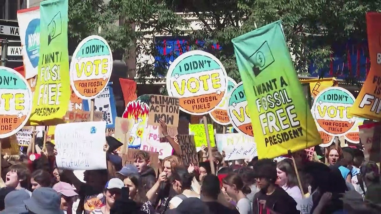 Klima-Protest in New York im Vorfeld von UN-Gipfel