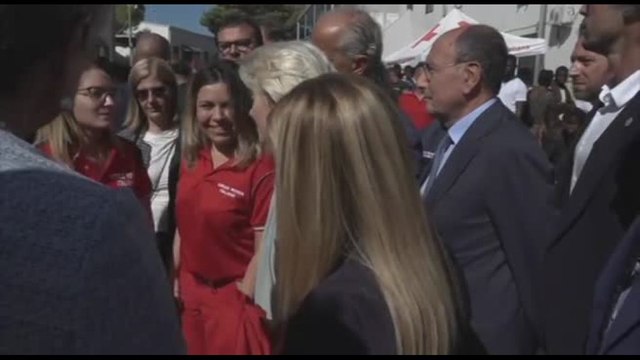 La visita di Ursula von der Leyen e Giorgia Meloni a Lampedusa