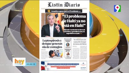 Titulares de prensa Dominicana del  lunes 18  de septiembre  | Hoy Mismo