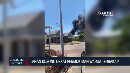 Lahan Kosong Dekat Permukiman Warga Terbakar
