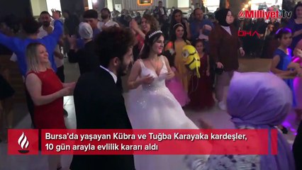 Önce şaşırdılar sonra kabul ettiler! İki kız kardeşin en özel günü