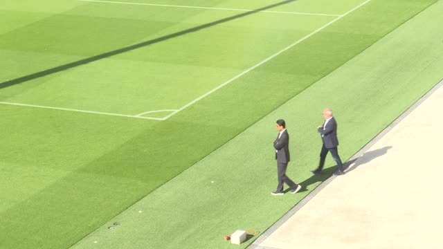 Groupe F - Al-Khelaïfi et Campos présents à l'entraînement du PSG