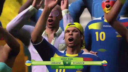 Ukraine Versus Ecuador (2014 FIFA World Cup Brazil)
