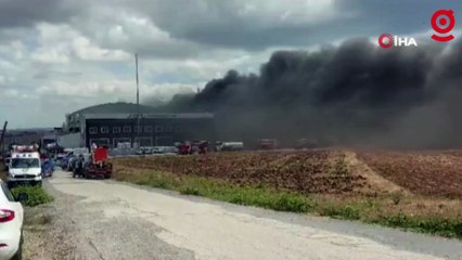 Silivri'de fabrika yangını: İşçiler tahliye edildi