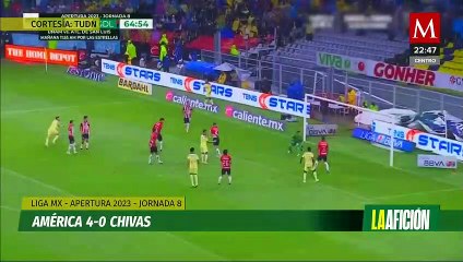 América humilla a Chivas en el clásico nacional con un baile inolvidable