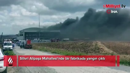 Silivri'de fabrika yangını! Çalışanlar tahliye edildi