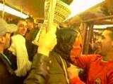 Ambiance au métro de bruxelles avant Belgique Maroc Part 2