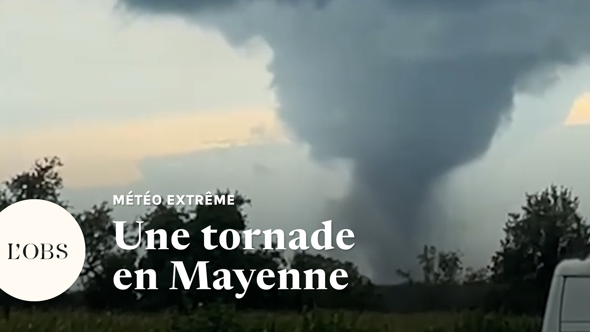 Les images de la tornade qui s'est formée en Mayenne