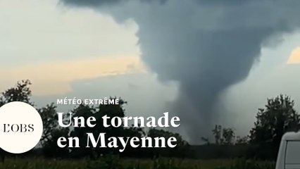 Les images de la tornade qui s'est formée en Mayenne