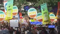 تظاهرة من أجل المناخ في نيويورك تطالب بإنهاء استخدام الوقود الأحفوري