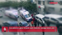 Çocuklarının gözü önünde eşini öldürdü, sokağa böyle çıktı