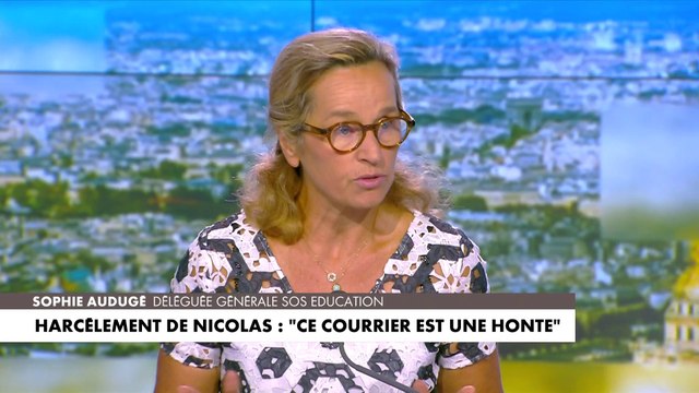 Sophie Audugé rapporte les propos choquants d'un chef d'établissement minimisant le harcèlement scolaire.