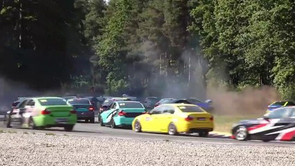 BMW 325 Cup 2023 Bikernieki Race 2 Start Pile Up