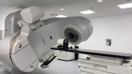 Pruebas del acelerador lineal de radioterapia en Ávila