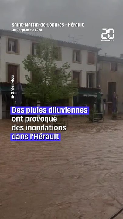 Inondations dans l'Hérault : Saint-Martin-de-Londres touché par une crue impressionnante