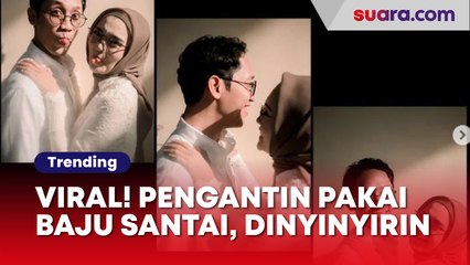 Pernikahan Viral Pengantinnya Pakai Baju Terlalu Santai, Dinyinyirin Tamu