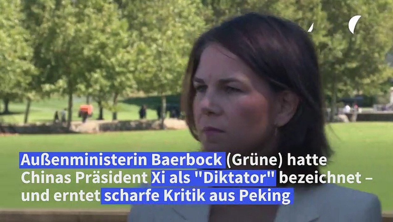 Nach 'Diktator'-Aussage zu Xi: Peking kritisiert Baerbock scharf