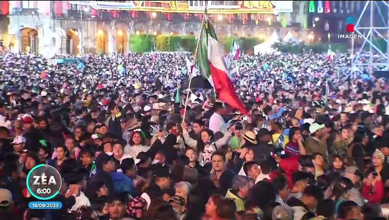Así se vivió la penúltima ceremonia del Grito de Independencia de López Obrador