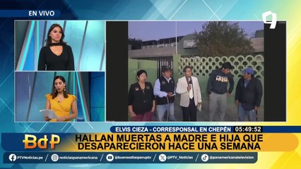 Hallan cadáver de madre e hija en Chepén: “los policías no hicieron nada”