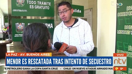 Menor es rescatada tras intento de secuestro