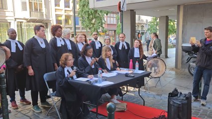 L'action de la Ligue des travailleuses domestiques devant le parlement Bruxellois