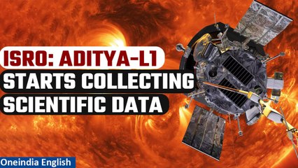 Descargar video: Aditya-L1 mission begins collecting science data 50,000 km away from Earth: ISRO | Oneindia News