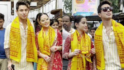 Ganesh Chaturthi 2023: Urfi Javed, Pratik Sehajpal Visit Siddhivinayak Temple