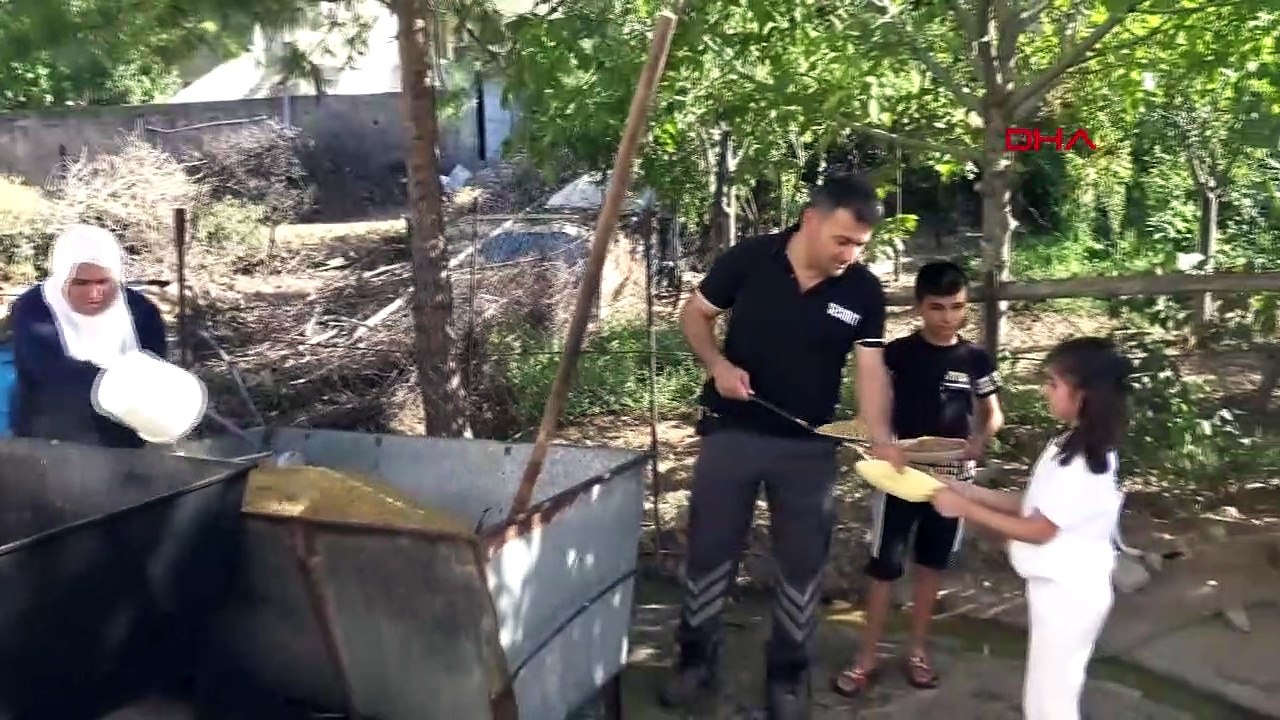 Batman'da Gercüş ilçesinde Bulgur Kaynatma Geleneği Devam Ediyor