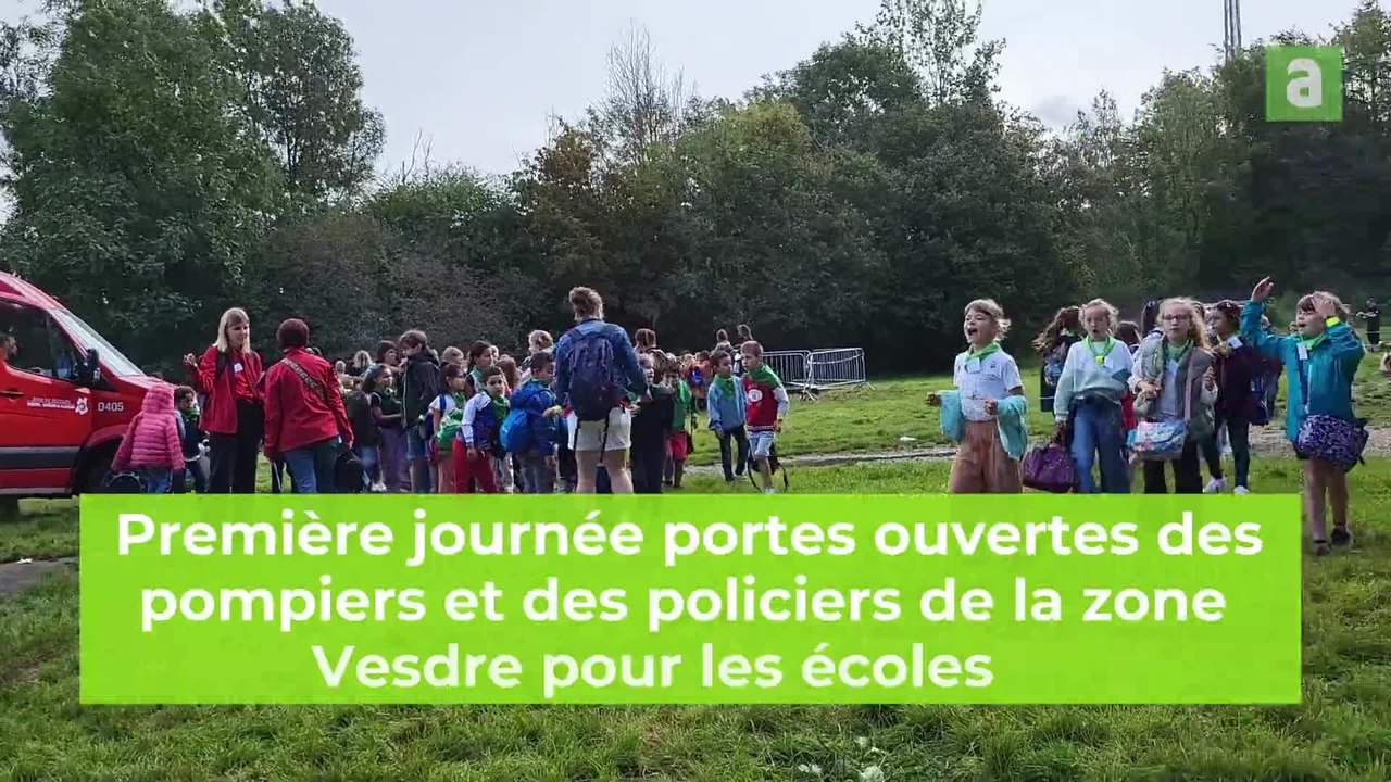 2500 élèves de Dison, Verviers et Pepinster se sont rendus chez les pompiers et policiers de la zone Vesdre