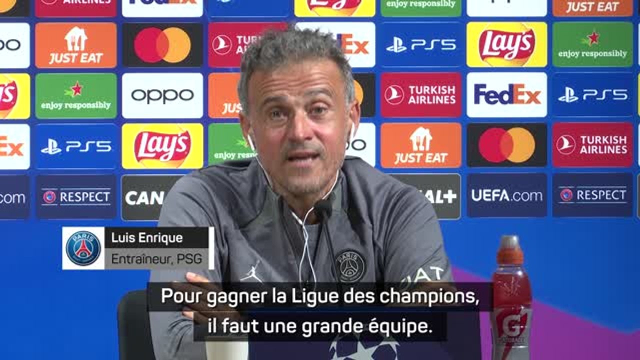 PSG - Enrique : "Pour gagner la C1, il ne faut pas seulement 11 joueurs, mais 23"