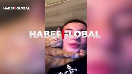 Sevgiyi abartınca... Kediye fazla sokuldu, olanlar oldu