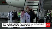 BREAKING NEWS: Five Americans Freed From Iranian Captivity In U.S.-Iran Prisoner Swap Land In Qatar